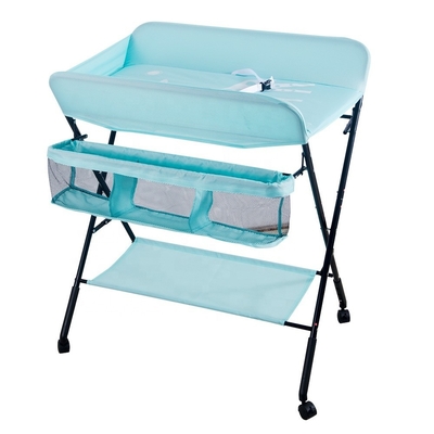 Tableau de changement de couche pliable OEM avec organiseur de pépinière réglable en hauteur