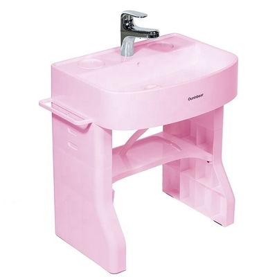 Simulation de salle de bain pour bébés, lavabo pour enfants, évier en plastique