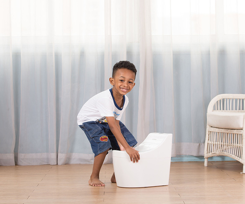 Assise pour bébé en PP écologique avec conception imprimée Formateur certifié EN-71 pour jeunes enfants