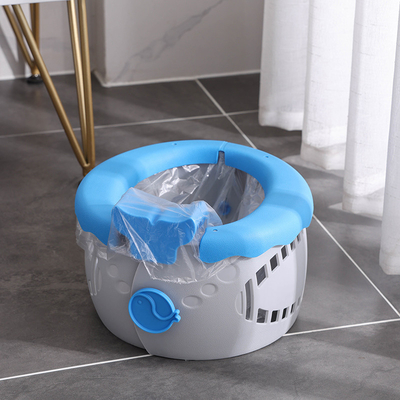 Toilette pour bébé portable Serenity bleu avec logo personnalisé Siège d'entraînement pliable doux