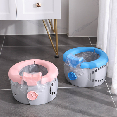 Toilette pour bébé portable Serenity bleu avec logo personnalisé Siège d'entraînement pliable doux