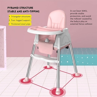 Chaise d'alimentation pour bébés portable stable, réglable