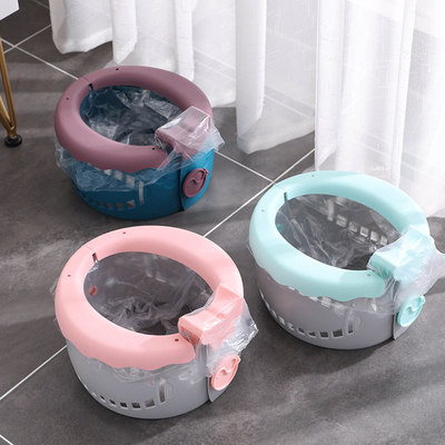 Logo personnalisé Toilette pour bébé en bleu serein avec un motif souple en PP TPE