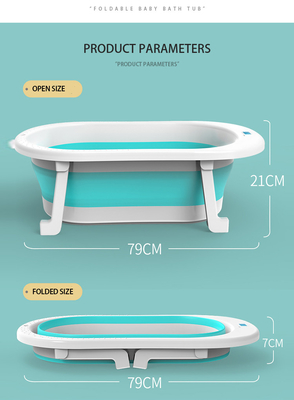 Logo personnalisé baignoire pliable pour bébé baignoire pour enfants 79*21cm Anti-mousse
