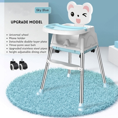 Chaise à manger pour bébé douce et confortable, réglable, taille 92*65*65cm, pour l'alimentation en chambre