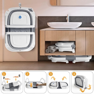 Tubes de bain pour bébés pliables multifonctionnels Sécurité domestique Plastique portable
