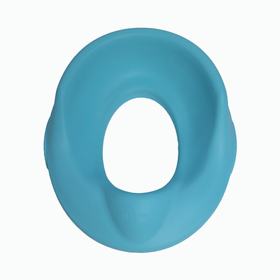 Les sièges de la piscine pour enfants sont doux, avec un motif solide en gris/rose/bleu.