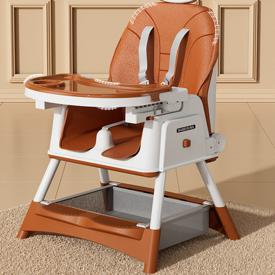 Certificat EN71 Chaise de dîner pour bébés multifonctionnelle pliable