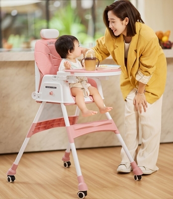 EN71 Chaise à manger pour bébés en plastique de haute qualité certifiée Table à manger pour bébés hauteur réglable