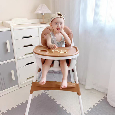 Chaise à manger portable pour bébé multifonctionnelle en marron/rose/bleu ciel/vert/gris