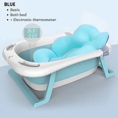 Banque de bain pliable avec thermomètre et douche