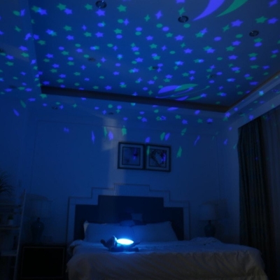 Groupe d'âge 2-4 ans Jouets en peluche d'éléphant doux sur mesure avec lumière de projection