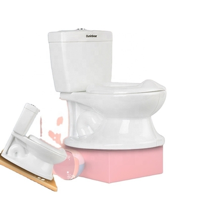 Assise douce pour bébé pour les enfants Formation aux toilettes - Potty blanc avec un design de couleur pure