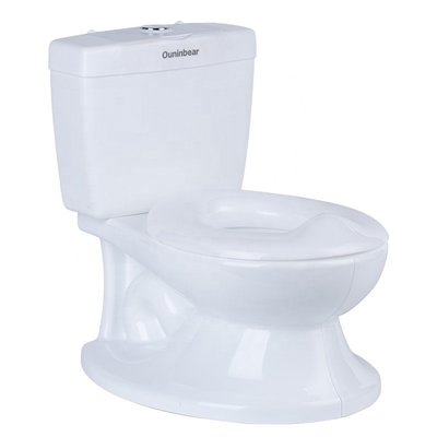 Assise douce pour bébé pour les enfants Formation aux toilettes - Potty blanc avec un design de couleur pure