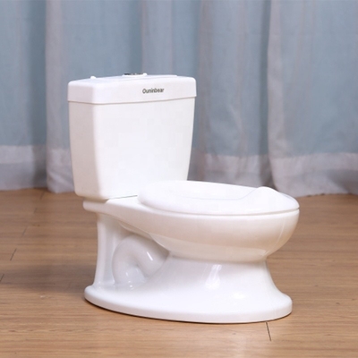 Assise douce pour bébé pour les enfants Formation aux toilettes - Potty blanc avec un design de couleur pure
