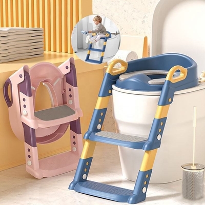 Logo personnalisé PP Plastique pliable siège de toilette pour bébé siège de piscine avec des marches