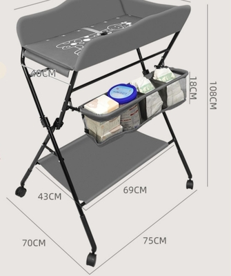 Table de changement multi-fonctionnelle pour bébés Table pliable pour bébés 0-3 ans