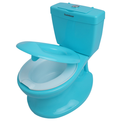 Salle de bain pour bébé écologique bleu rose blanc avec logo personnalisé pour une formation efficace aux toilettes