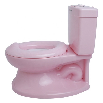 Toilette pour bébé en plastique rose EN71 Certifié Design de couleur pure Logo personnalisé disponible