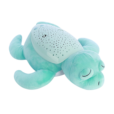 Enfants d'âge préscolaire, une tortue charmante avec une sueur musicale et une lumière nocturne.
