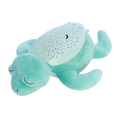 Enfants d'âge préscolaire, une tortue charmante avec une sueur musicale et une lumière nocturne.