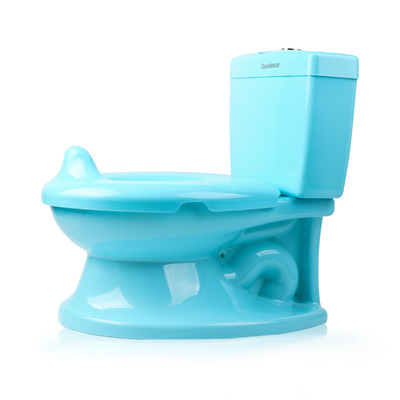 Séance d'entraînement en toilette en plastique imprimé pour bébé Séance d'entraînement en toilette rose bleu blanc avec certification EN71