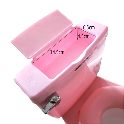 Séance d'entraînement en toilette en plastique imprimé pour bébé Séance d'entraînement en toilette rose bleu blanc avec certification EN71