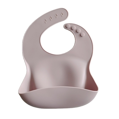 Bouton de fermeture de bébé silicone Bibs personnalisé logo nourrissage bébé Bibs