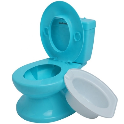 Salle de bain pour bébé écologique bleu rose blanc avec logo personnalisé pour une formation efficace aux toilettes