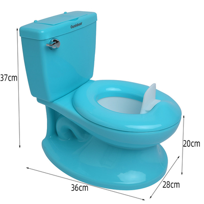 Salle de bain pour bébé écologique bleu rose blanc avec logo personnalisé pour une formation efficace aux toilettes