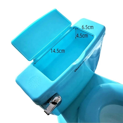 Entraîneur de toilette en plastique bleu blanc rose bébé avec logo personnalisé