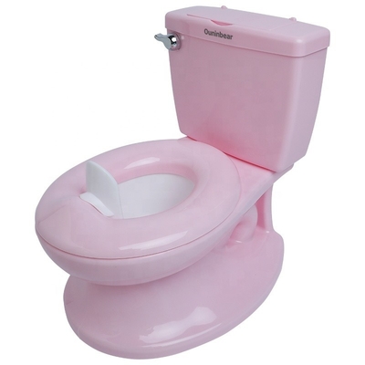 Toilette de bébé rose et blanc avec logo personnalisé EN71 Certifié design de couleur pure