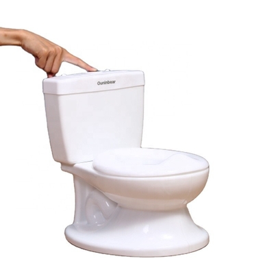 Toilette pour bébé blanche avec certification d'essai EN71 - dessin imprimé
