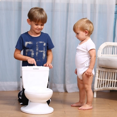 Toilette pour bébé blanche avec certification d'essai EN71 - dessin imprimé