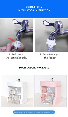 CPC Eco-friendly Les enfants lavent le bassin de polyester Les enfants la table à brosser les dents