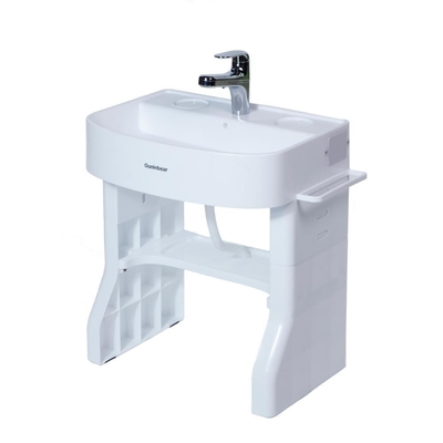 Plastique blanc de salle de bain pour enfants évier de lavage pour bébés Installation facile