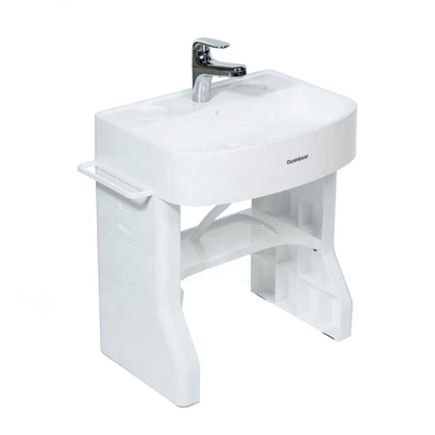 Bassin de lavage en plastique de taille enfant avec piédestal debout