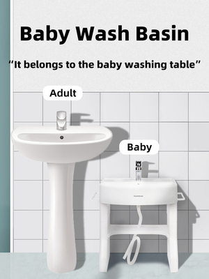 OEM / ODM Cuve à laver pour bébé avec support Pour enfants Laver à la main Evier Sanitaire populaire