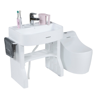 CPC lavabo pour bébé en plastique libre piédestal debout taille enfant évier de shampooing