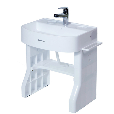 CPC lavabo pour bébé en plastique libre piédestal debout taille enfant évier de shampooing