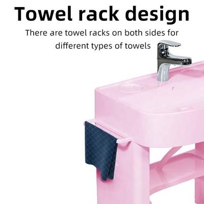 Simulation de salle de bain pour bébés, lavabo pour enfants, évier en plastique