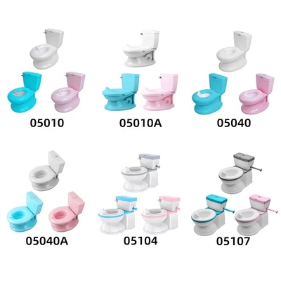 Salle de bain imprimée écologique rose/blanc/bleu pour bébé avec certificat EN-71