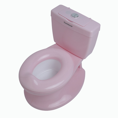 Entraîneur de toilettes pour bébé en plastique rose personnalisable avec motif d'impression pour une formation facile aux toilettes