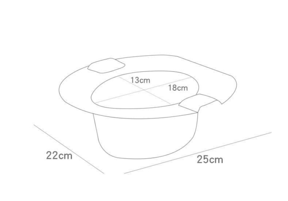 Toilette en plastique pour bébé de style simulation avec logo personnalisé