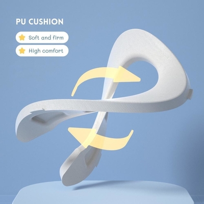 Toilette de bébé en forme de panda dessinée avec logo personnalisé EN71 certifié bleu/jaune/blanc/noir