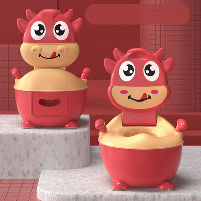 Carton de vache vert foncé modèle de formation de bébé Potty acceptable Logo personnalisé EN71 certifié