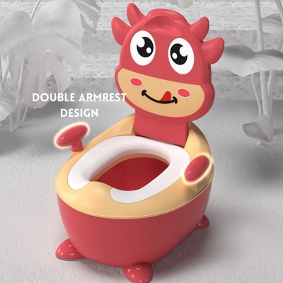 Carton de vache vert foncé modèle de formation de bébé Potty acceptable Logo personnalisé EN71 certifié