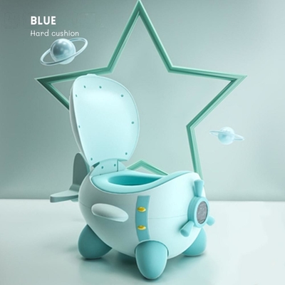 Cartoon Airplane Shape Baby Potty Toilette d'entraînement avec logo personnalisé pour les tests EN71
