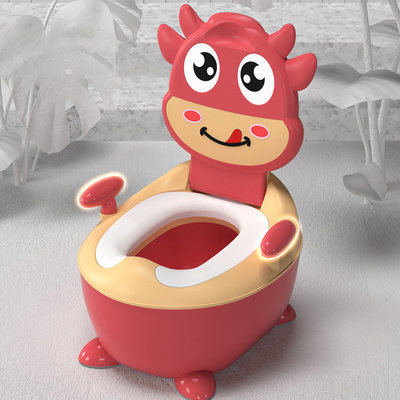 Potty de dressage de bébés de vache à dessin animé en couleur personnalisée avec certificat d'essai EN71