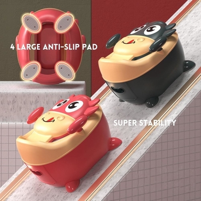 Potty de dressage de bébés de vache à dessin animé en couleur personnalisée avec certificat d'essai EN71